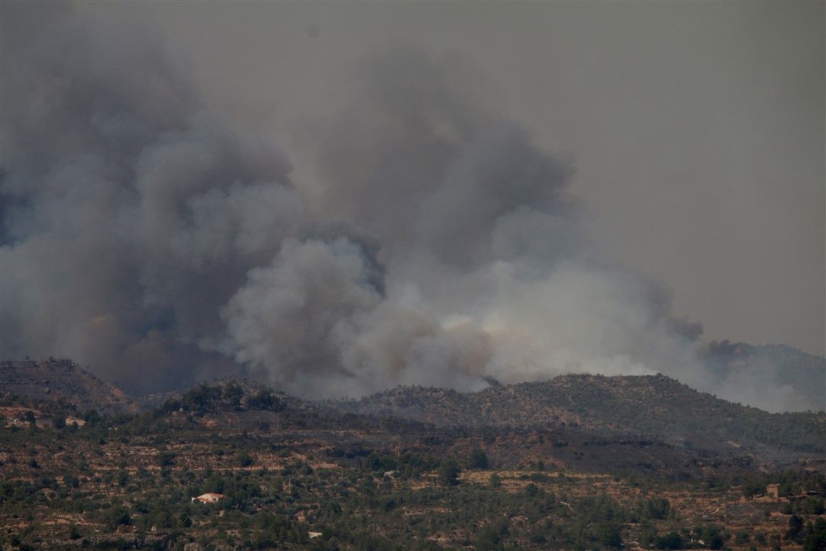 L'incendi a la Ribera d'Ebre, este 27 de juny