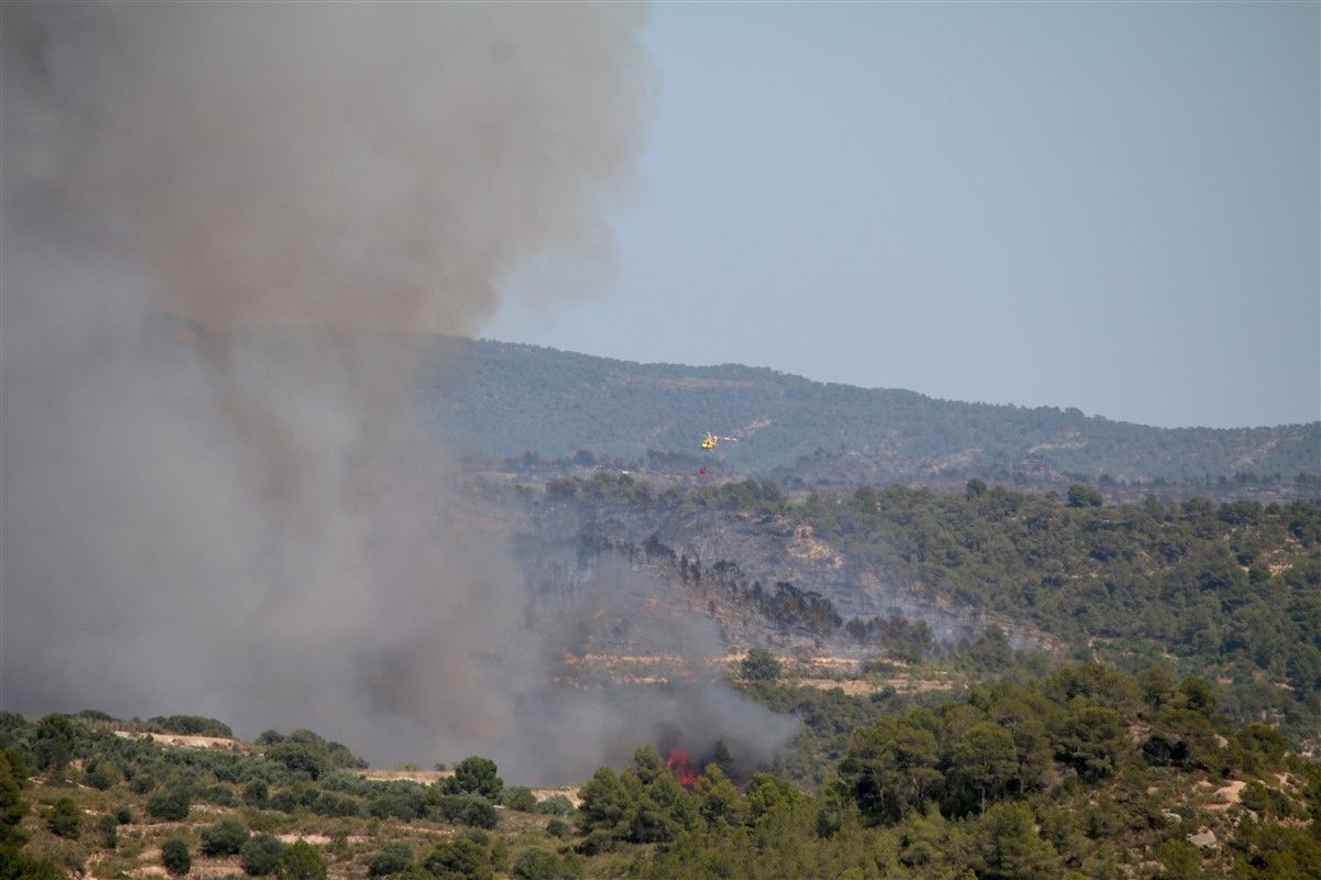 L'incendi a la Ribera d'Ebre, este 27 de juny