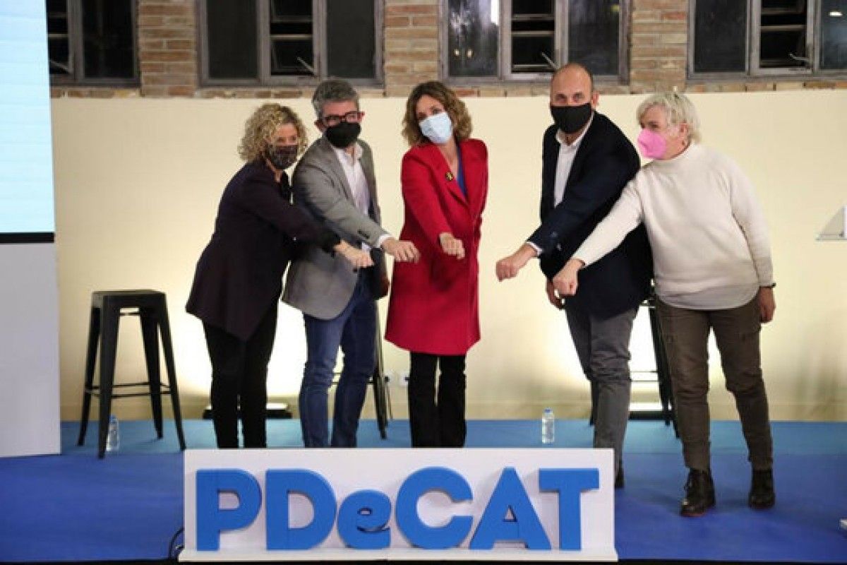Acte del PDeCAT a Tortosa, amb la candidata del partit a les eleccions, Àngels Chacón
