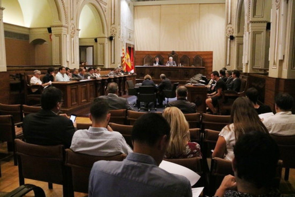 Imatge del plenari de la Diputació de Tarragona