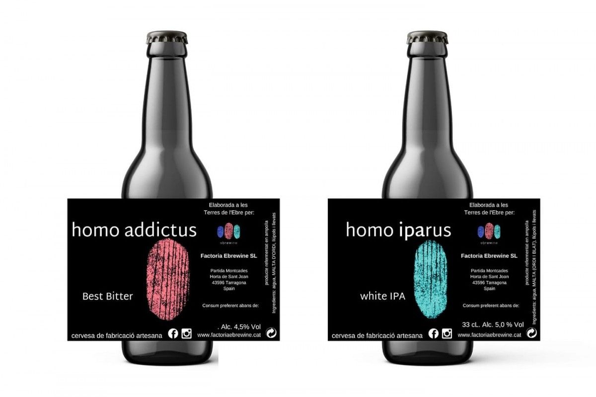La imatge de les dues noves cerveses artesanes que s'elaboraran a partir del micromecenatge 