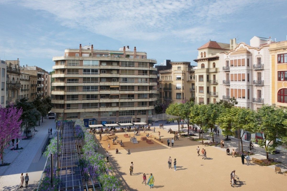 Imatge sobre el projecte de reforma de la plaça Alfons XII.
