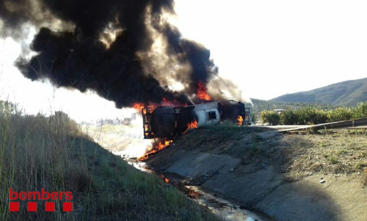 Imatge del camió cremant