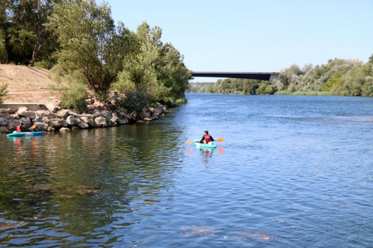 El riu Ebre al seu pas per Tortosa